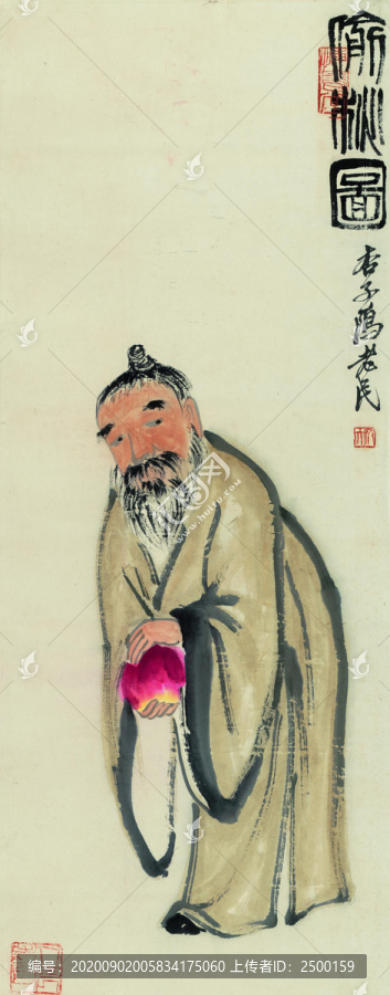 齊白石偷桃圖