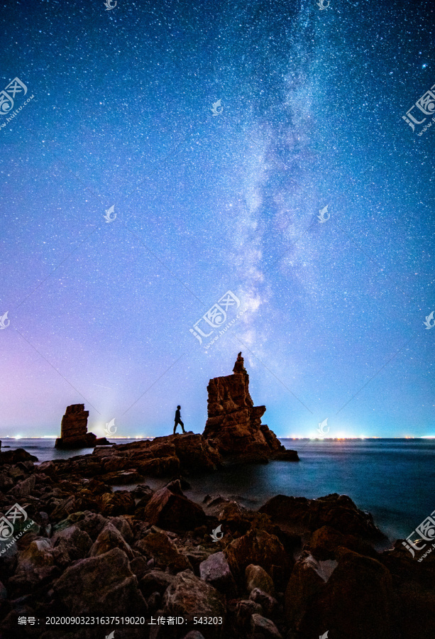 仰望星空銀河星星