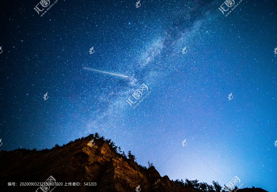 銀河星星仰望星空