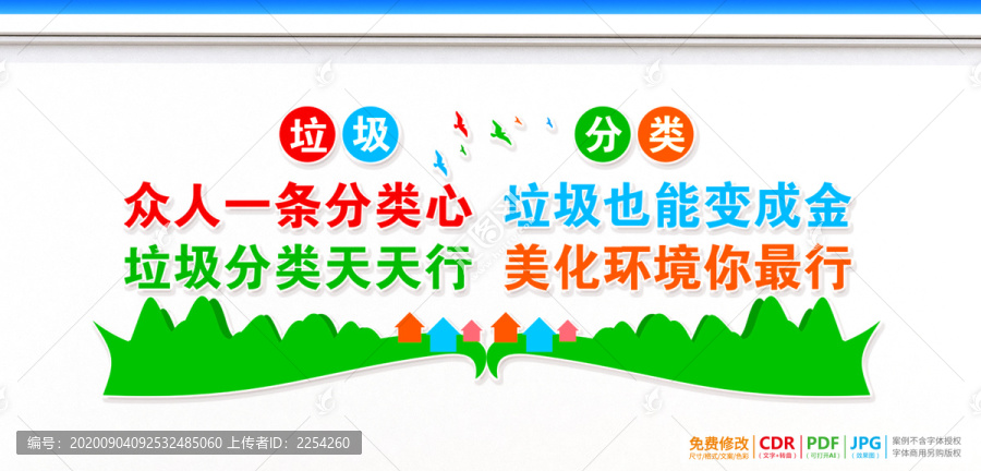 垃圾分類文化墻