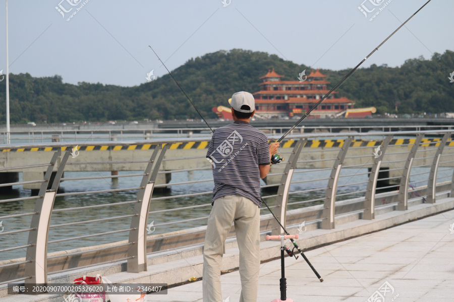 珠海情侣路珠海日月贝钓鱼和风光