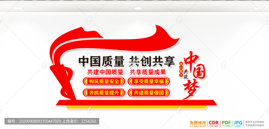 2020年質(zhì)量月展板