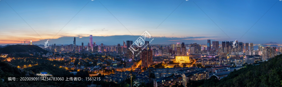 大连城市夜色全景