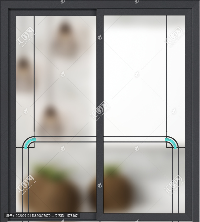 肌膚黑推拉門