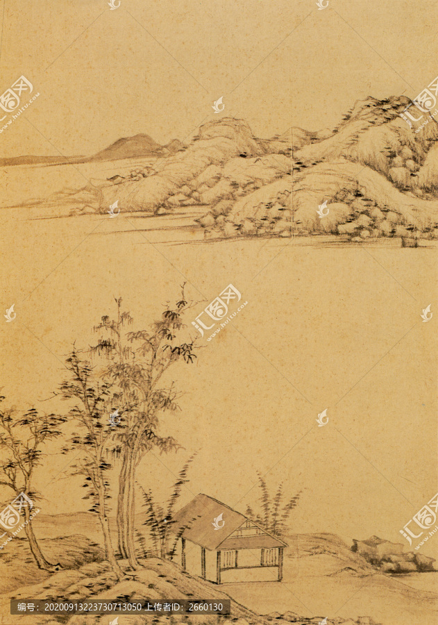 董其昌仿宋元人縮本畫