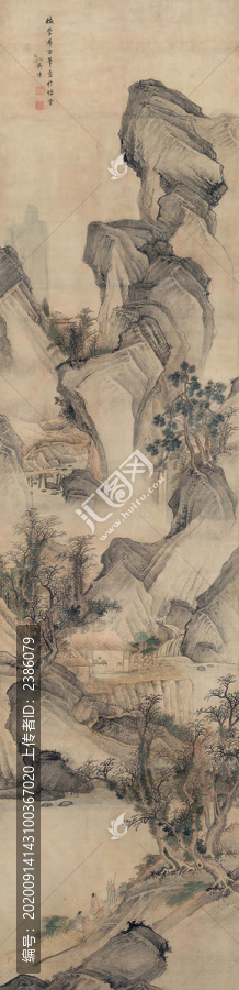 吳達仿李唐山水
