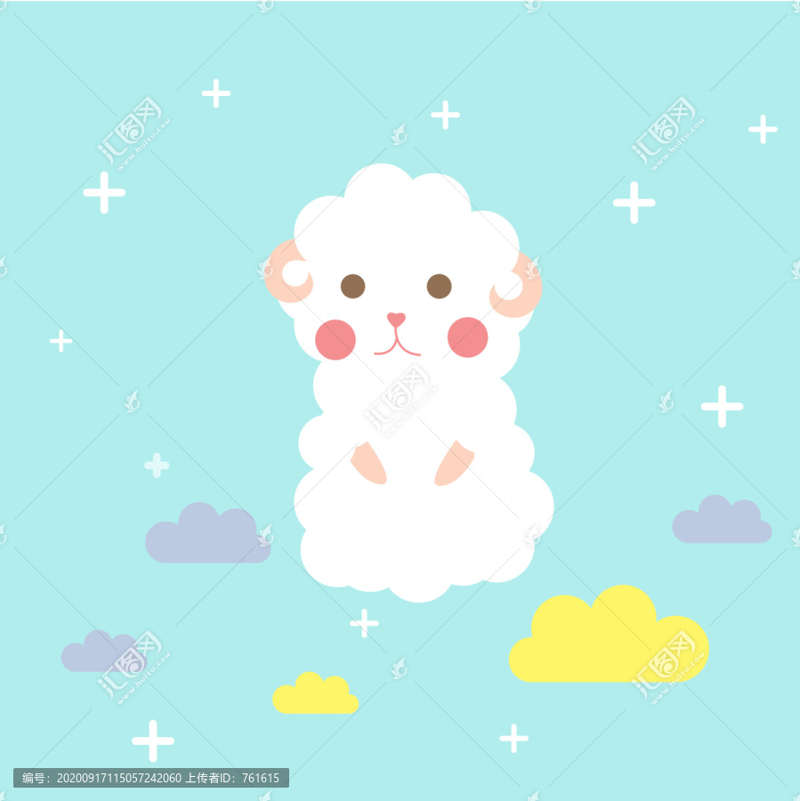 綿羊插畫