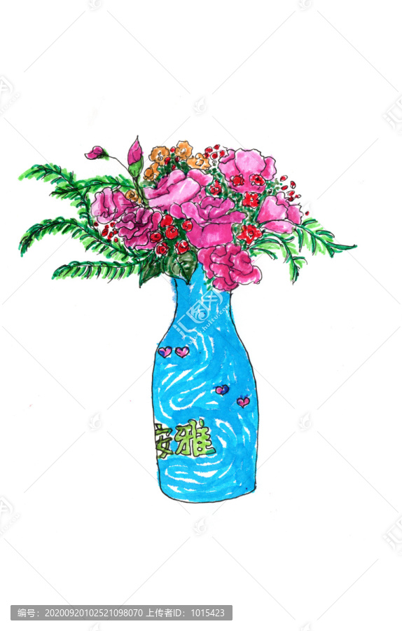 手繪花