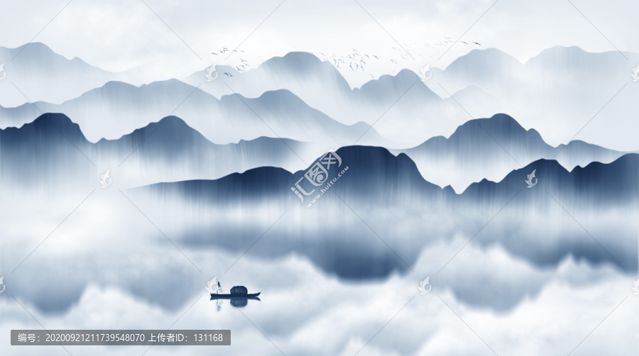 山水背景墻