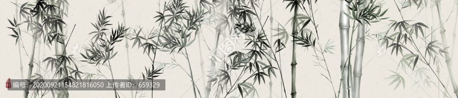 竹子裝飾畫