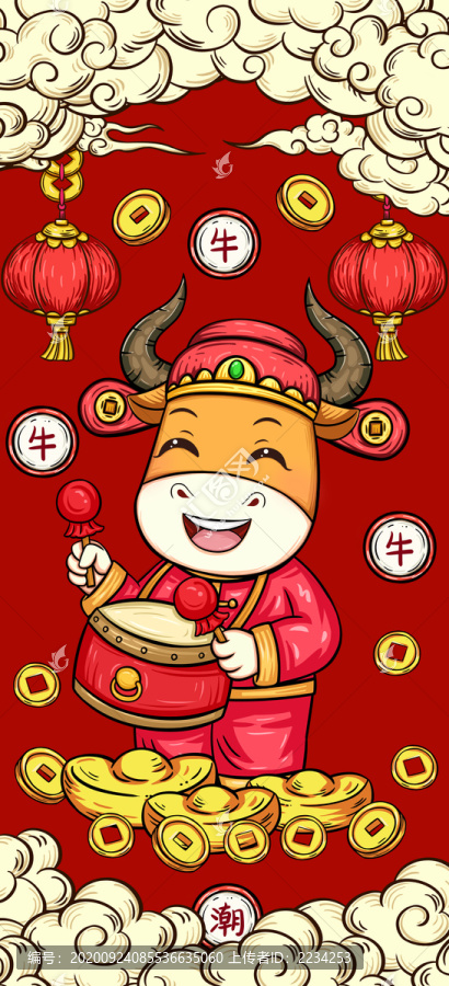 國潮牛財神
