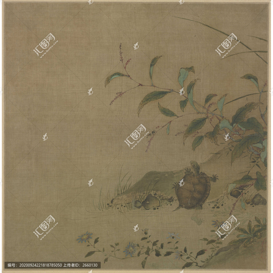 王詵蓼龜圖