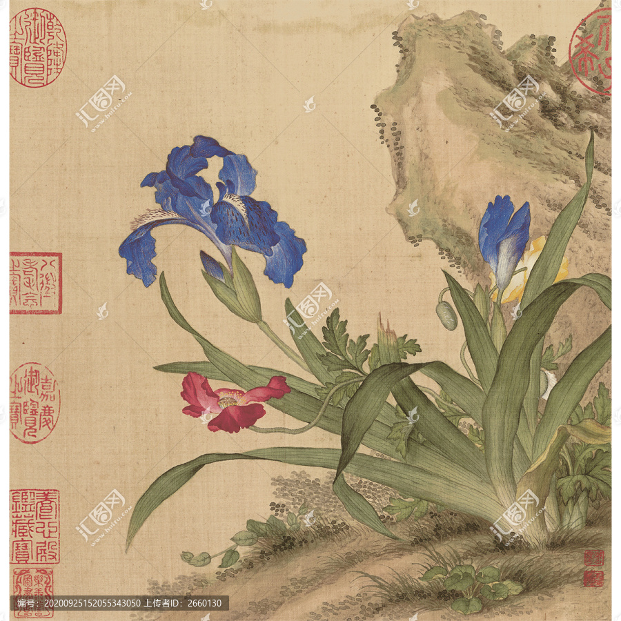 郎世寧花鳥圖