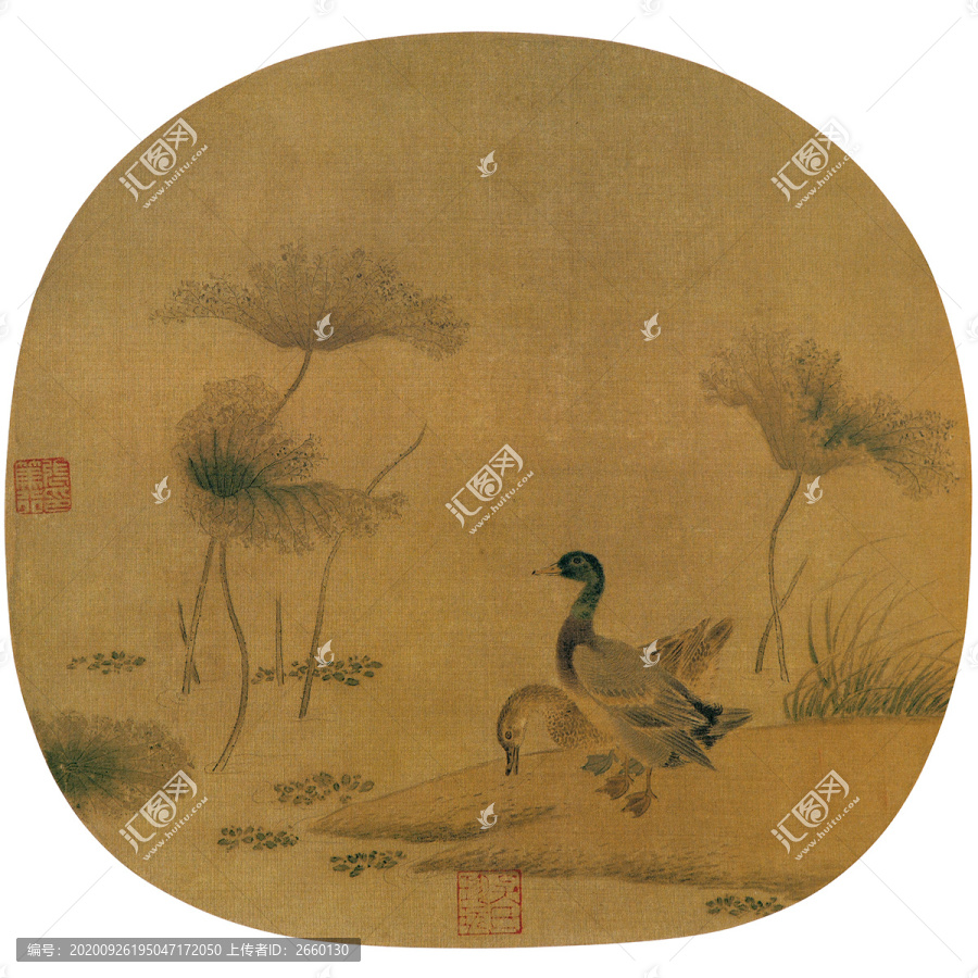 李迪秋渚文禽圖