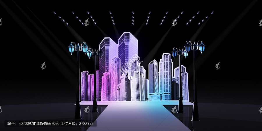 建筑景片舞美
