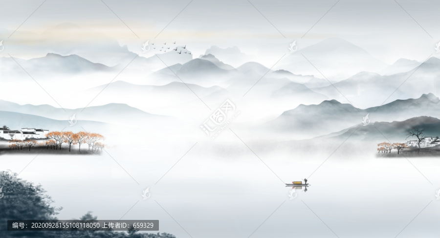 新中式山水畫