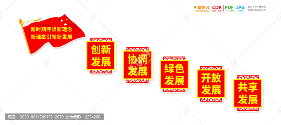 樓道五大發(fā)展理念文化墻