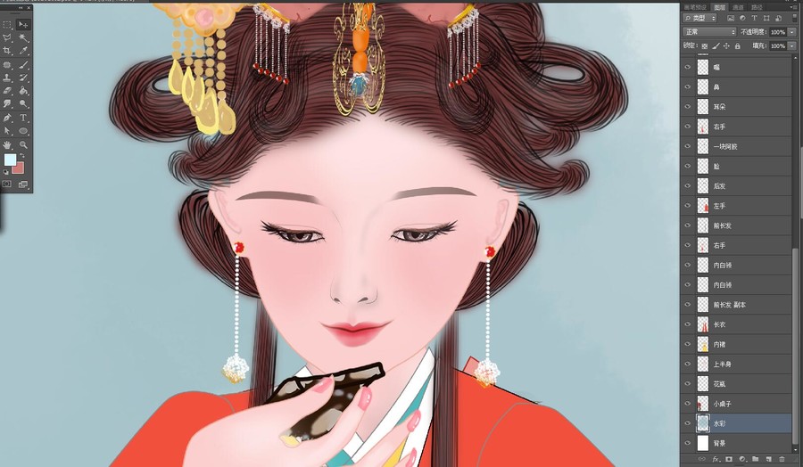 養(yǎng)顏阿膠糕固元膏包裝插畫