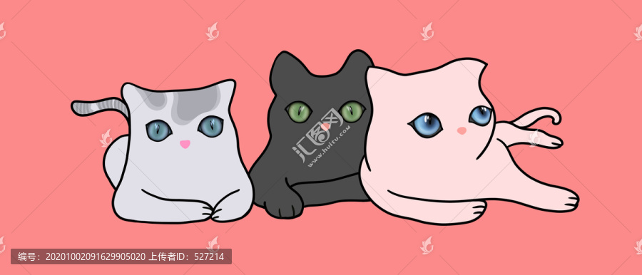 三只肥貓