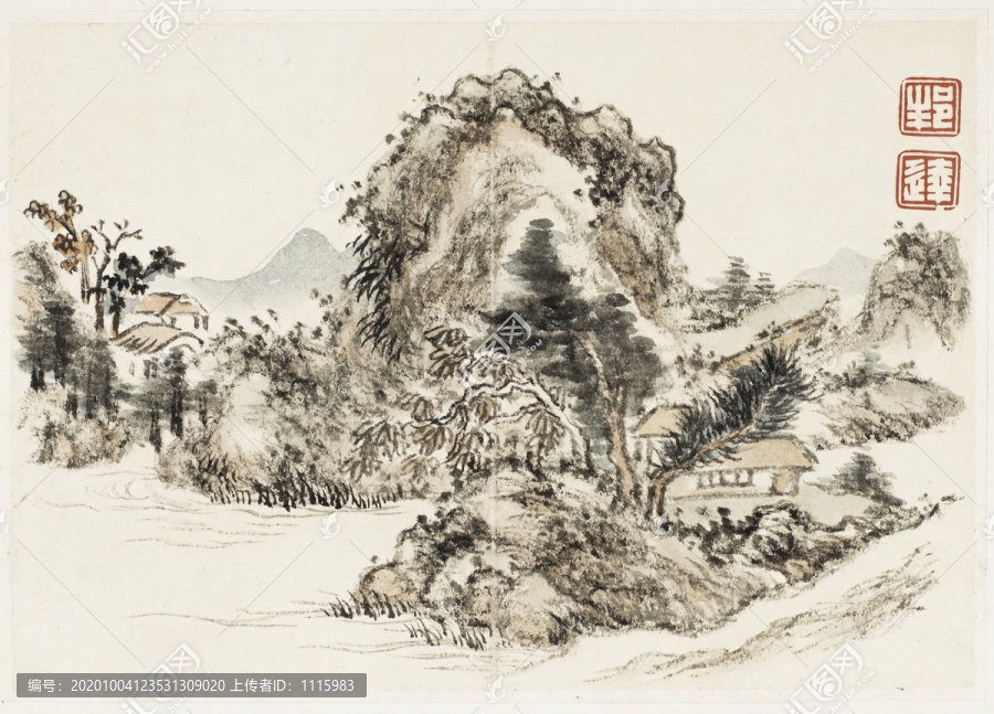 董邦達(dá)山水畫
