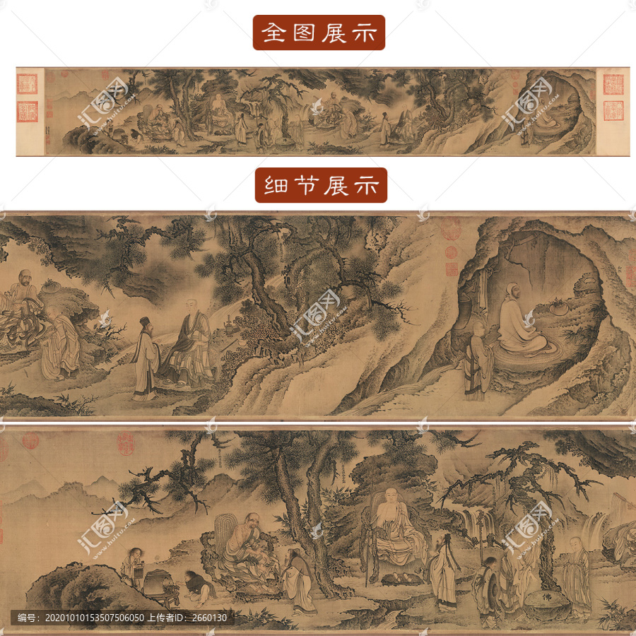 戴進(jìn)達(dá)摩六代祖師圖
