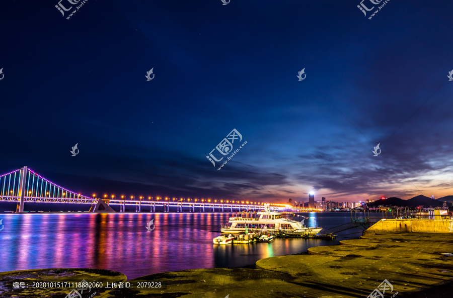 大连星海广场夜景