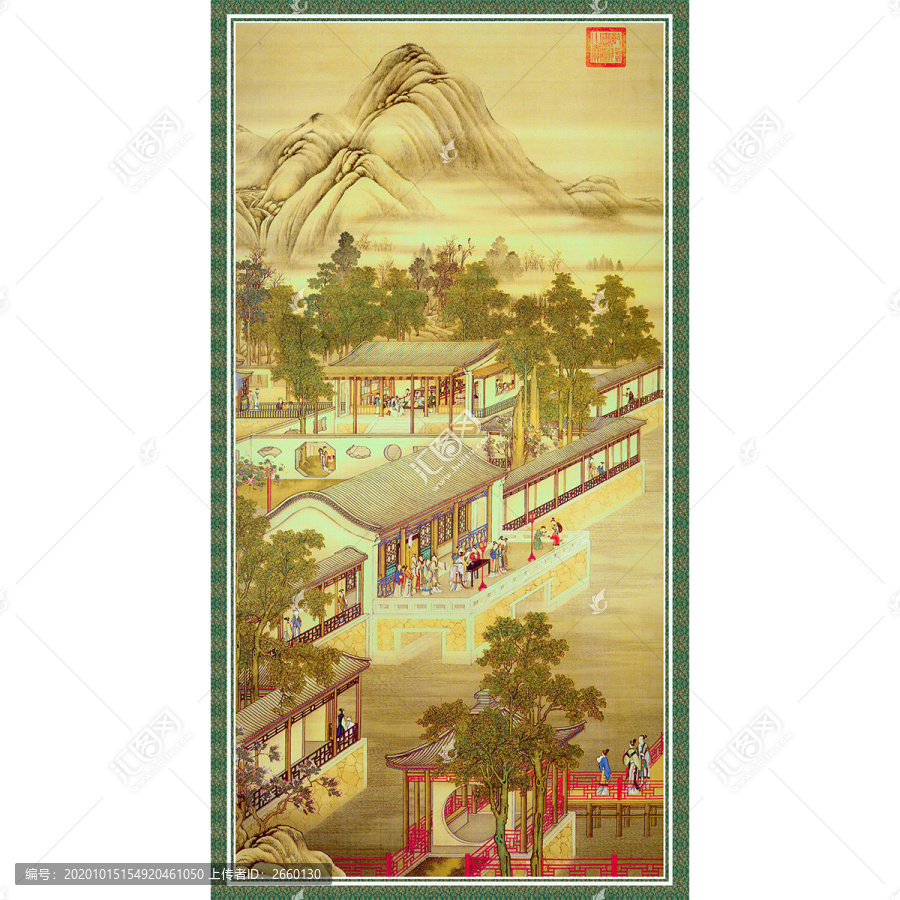 丁觀鵬十二月令圖