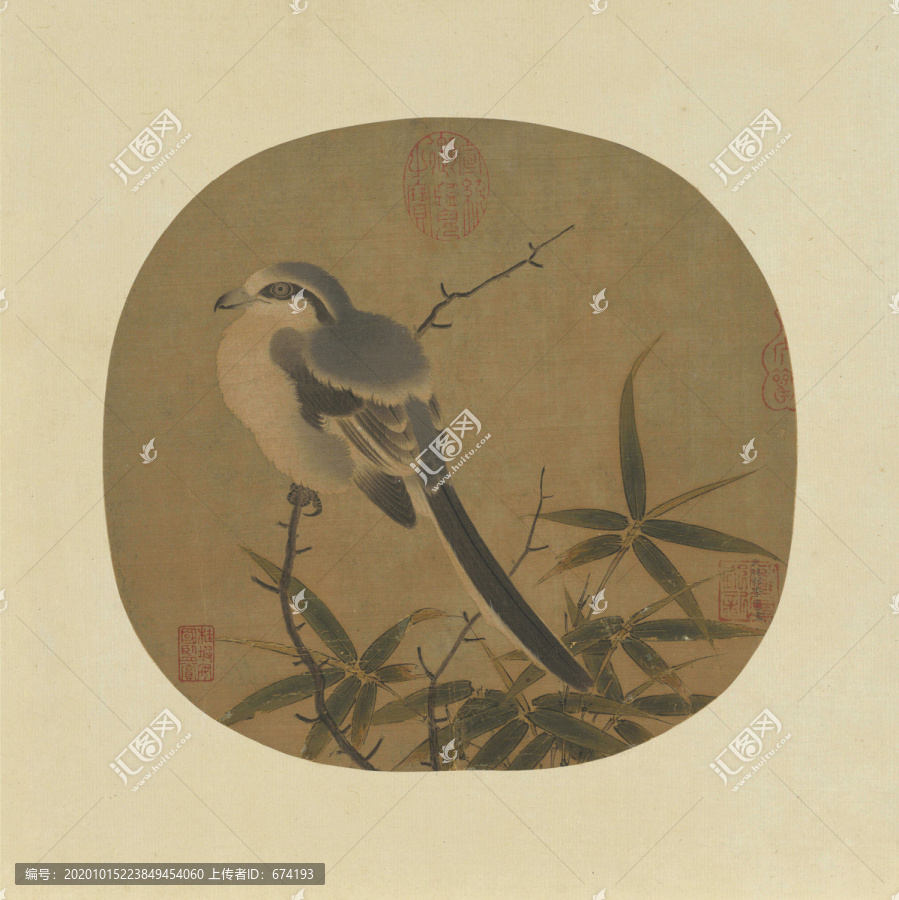 李安忠竹鳩圖