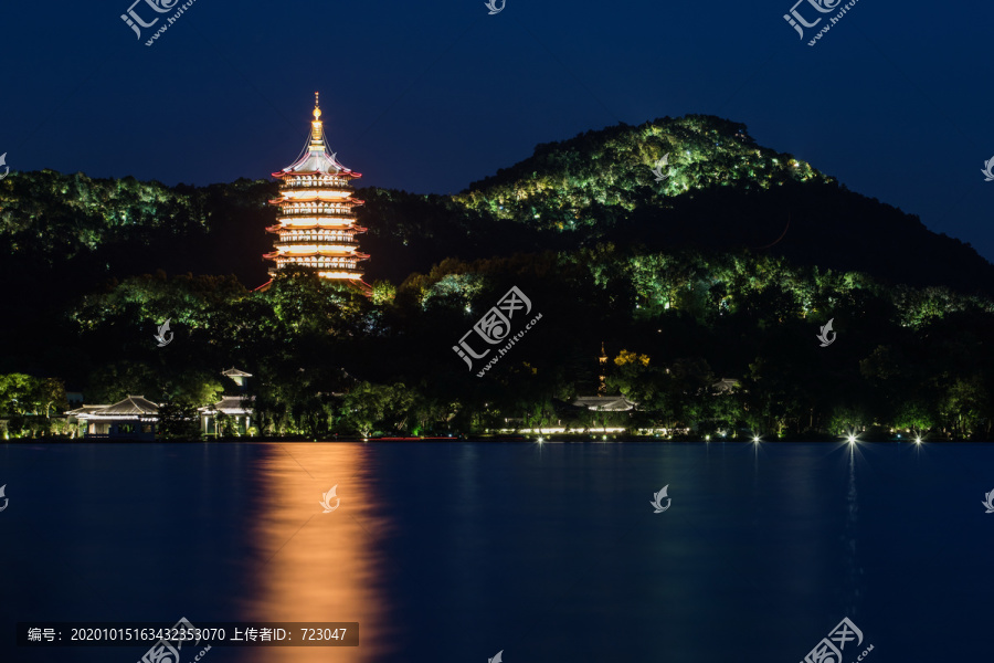 雷峰夕照暮色