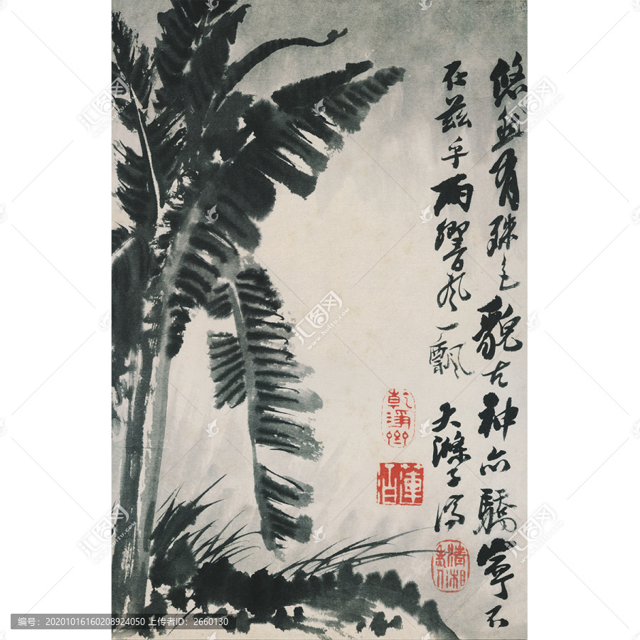石濤芭蕉圖