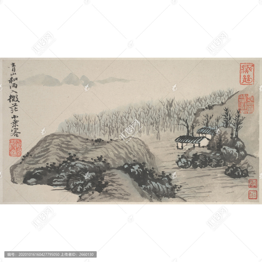 石濤山水畫