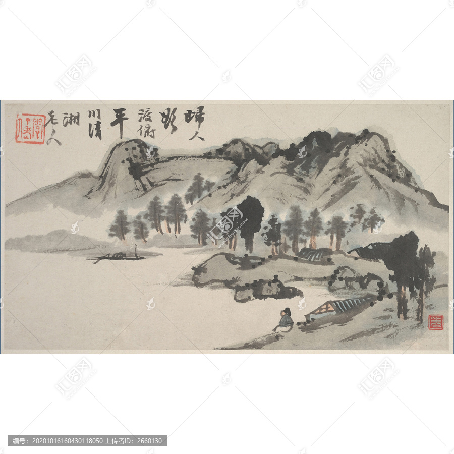 石濤山水畫(huà)