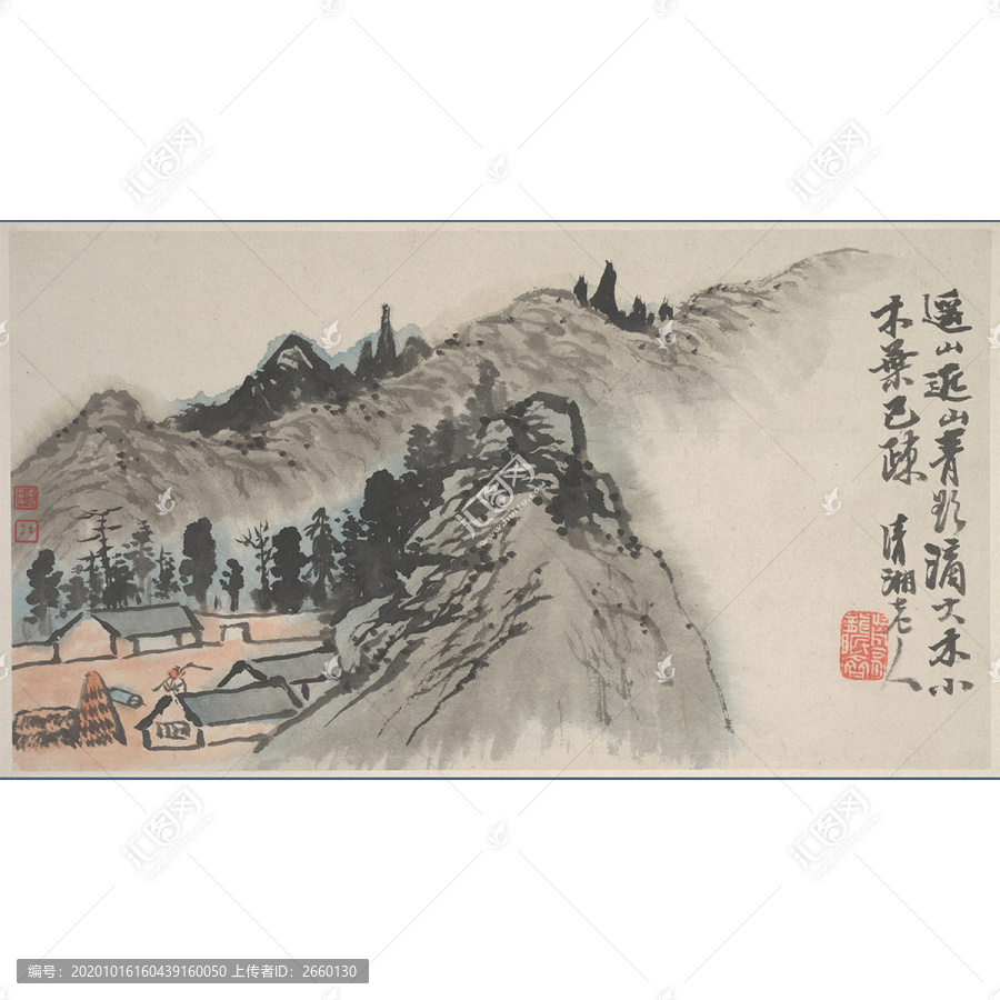 石濤山水畫