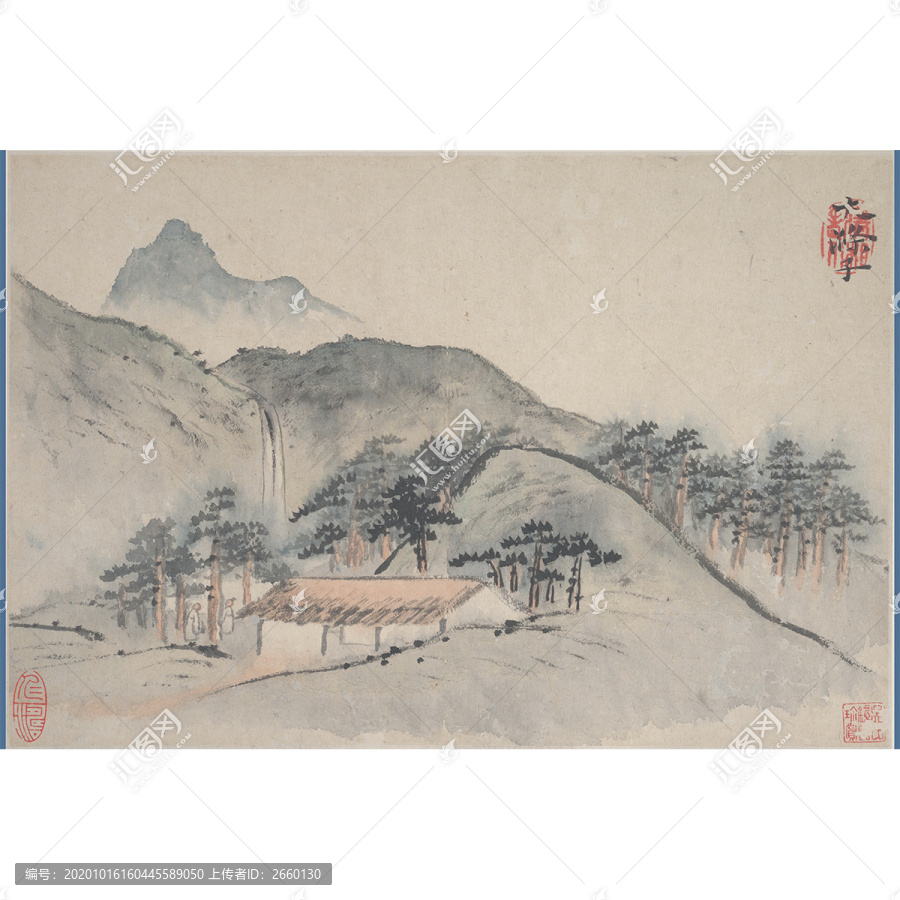 石濤山水國畫