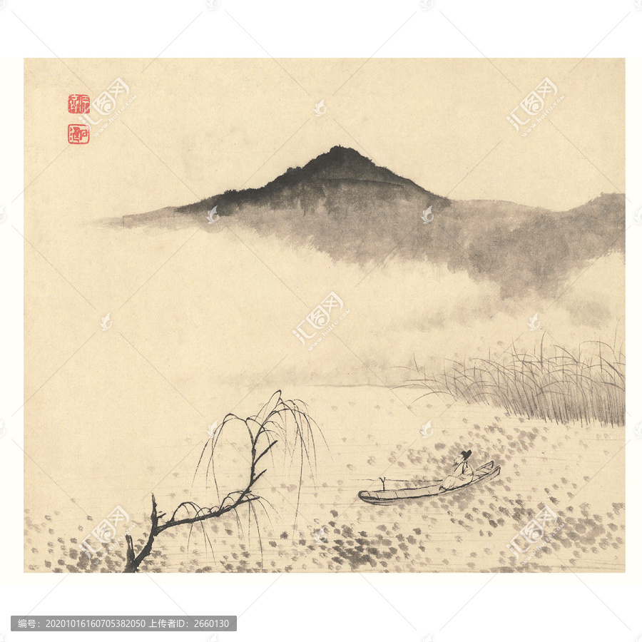 石濤山水國畫
