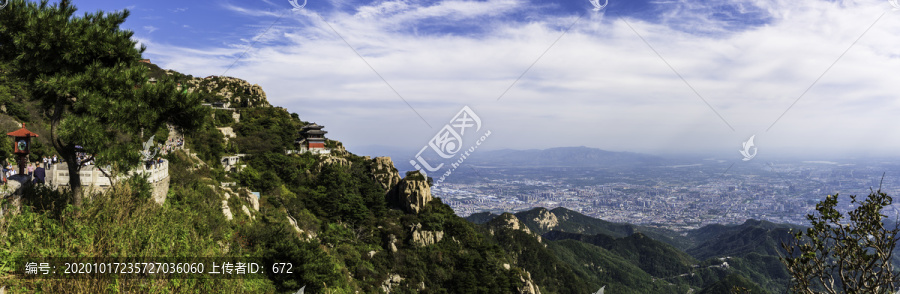 泰山顶全景图