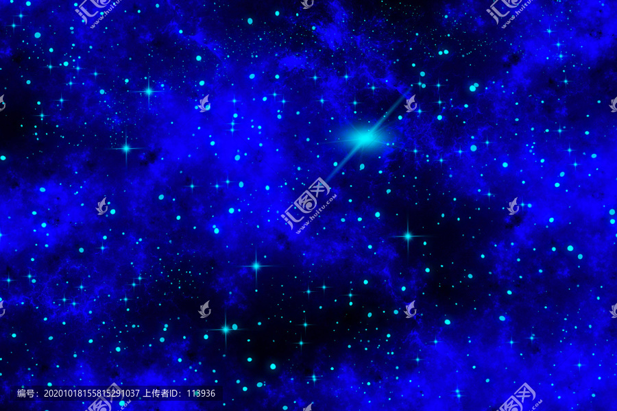 藍色星空背景