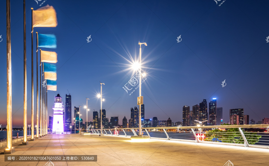 青岛情人坝夜景