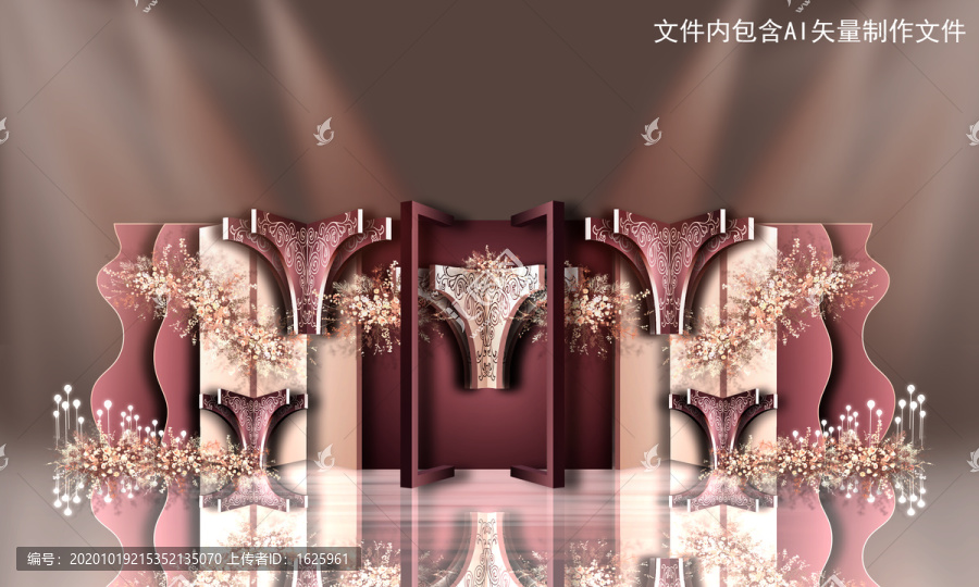 香檳紅色系婚禮