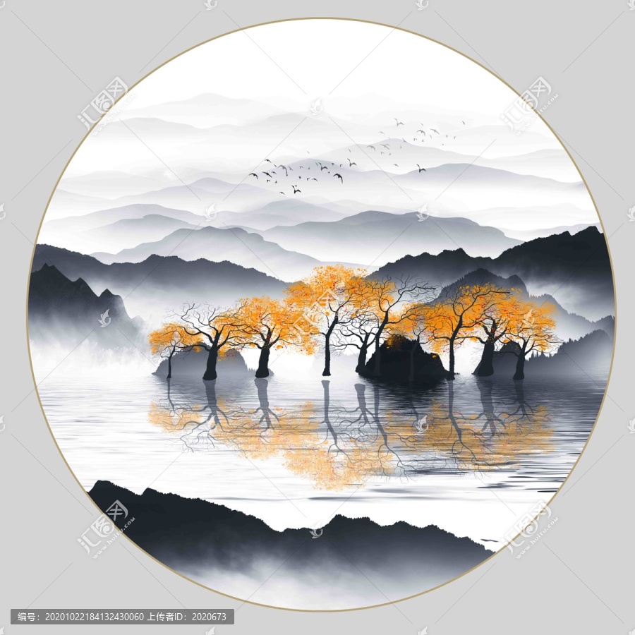 山水裝飾畫