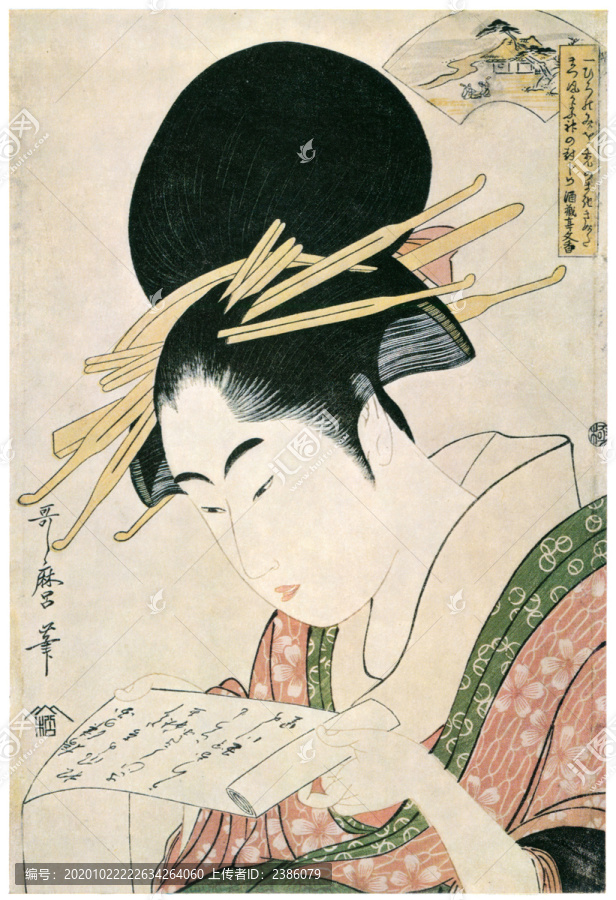 喜多川歌麿六玉川