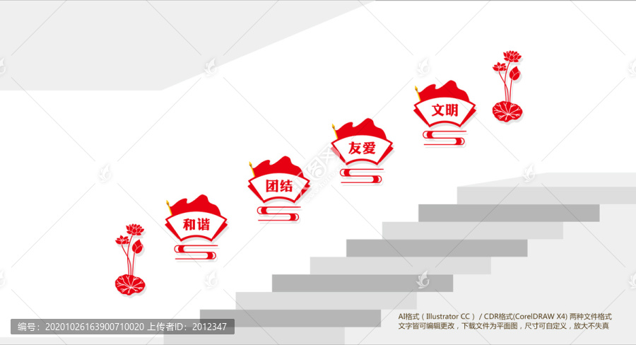 社區(qū)樓梯文化墻