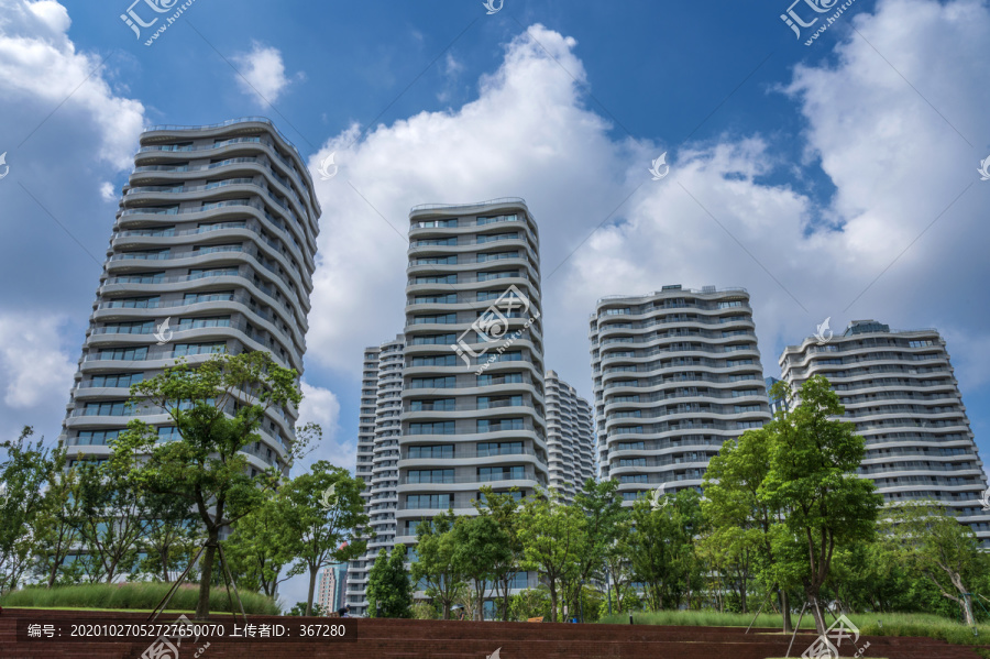 上海浦东高层住宅建筑群