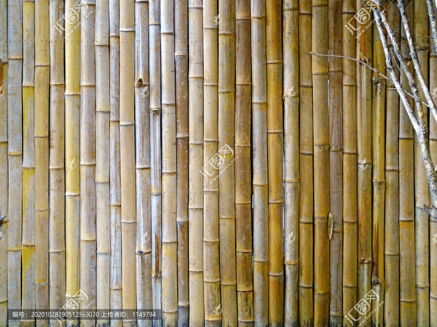 竹子板墙