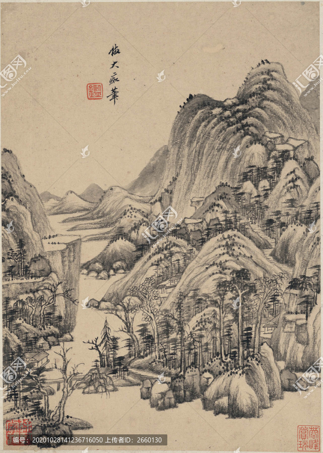 王鑒意境山水畫(huà)）