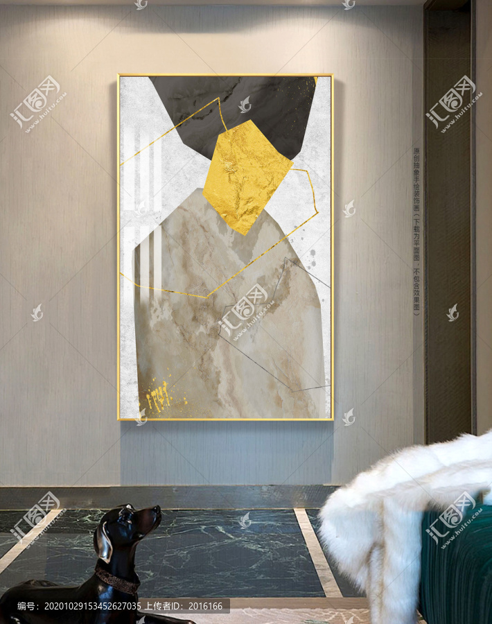 抽象北歐玄關(guān)裝飾畫