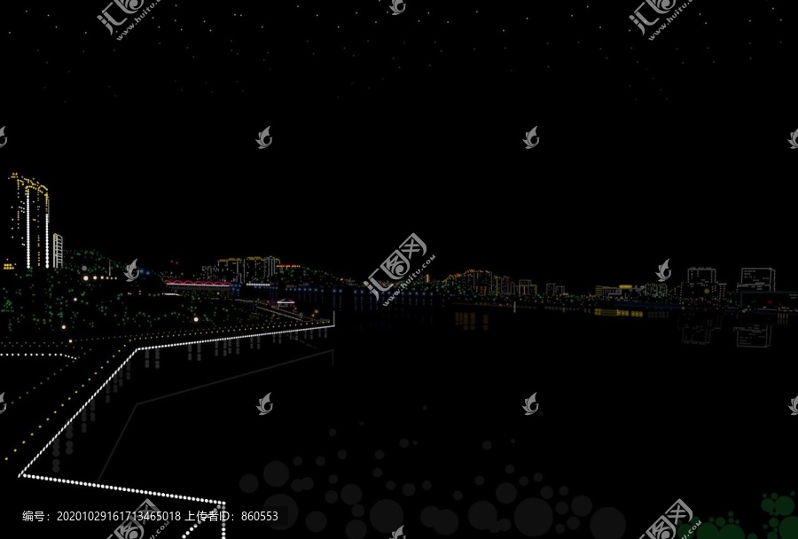 城市夜晚星光
