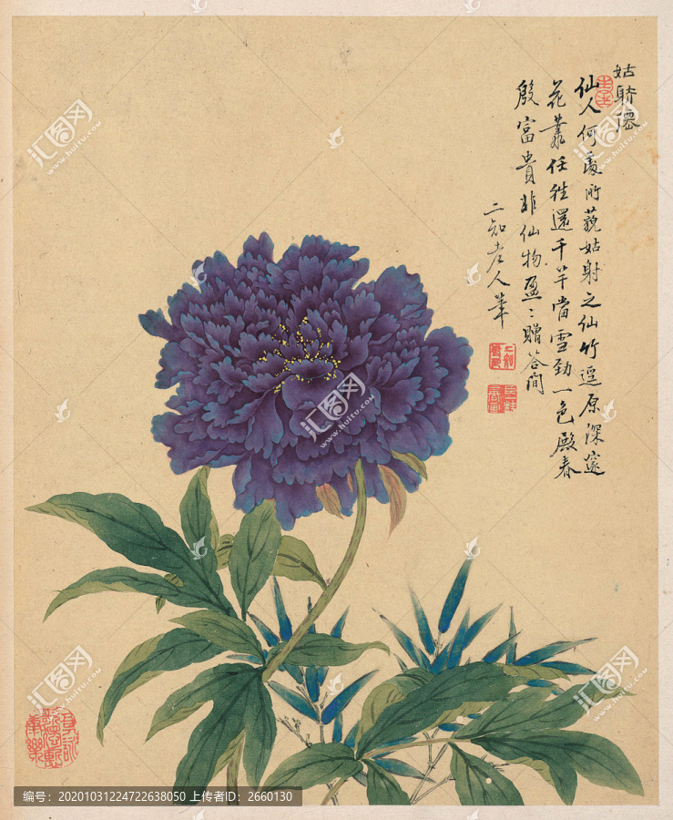 鄒一桂牡丹圖