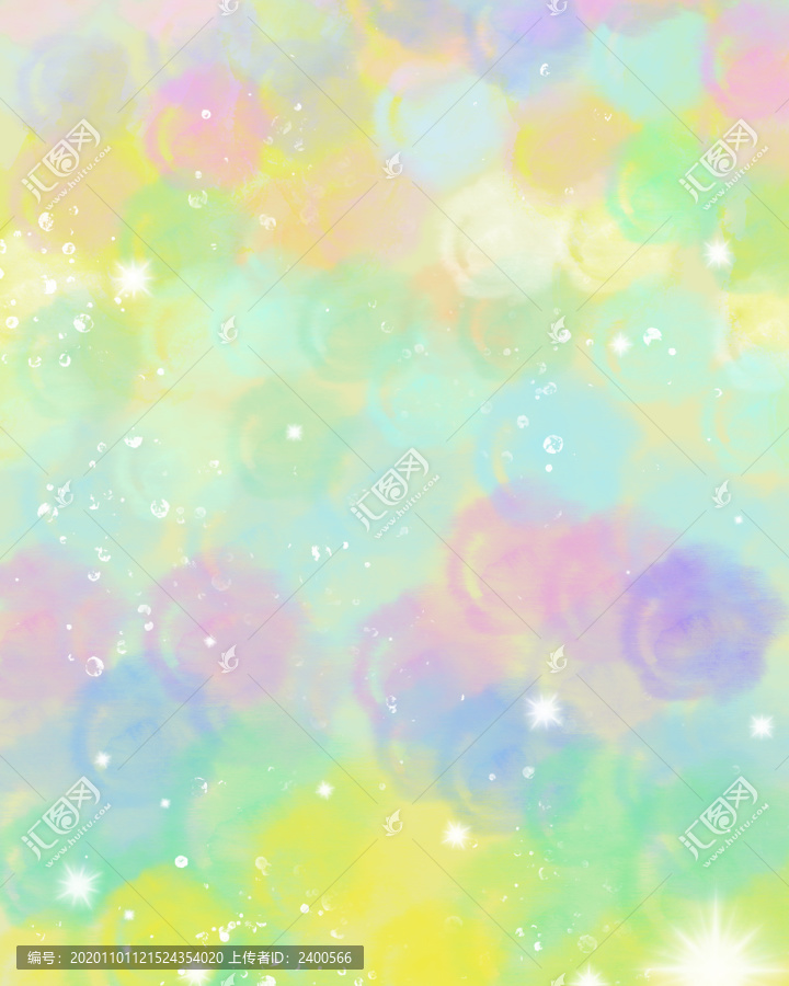 彩色氣泡水彩