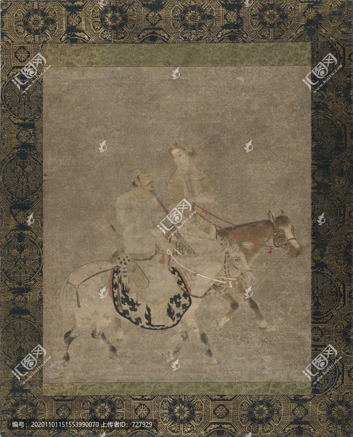 元佚名人馬圖